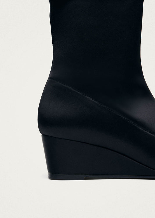 Auden Silky Black Textile Boots-image