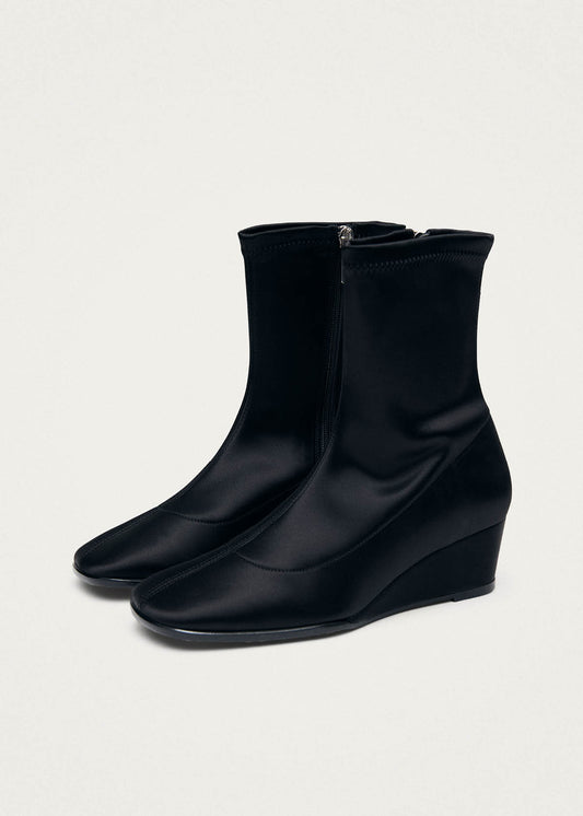 Auden Silky Black Textile Boots-image
