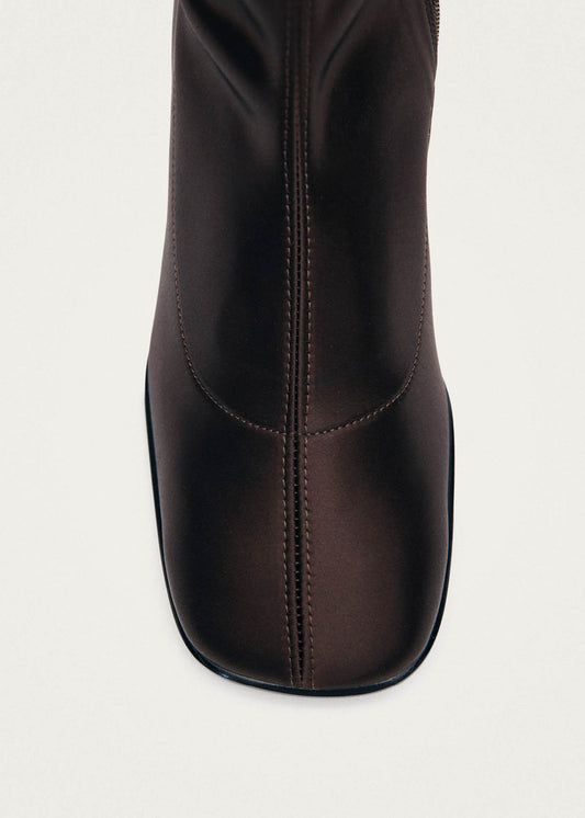 Auden Silky Dark Chocolate Textile Boots-image