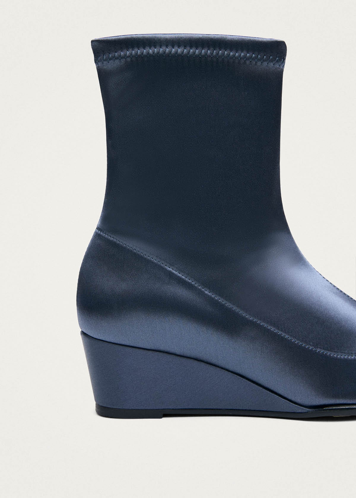 Auden Silky Gun Blue Textile Boots