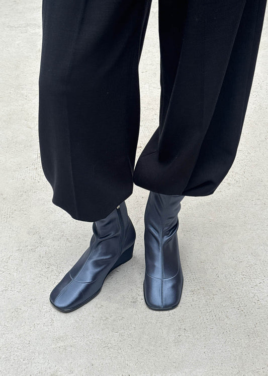 Auden Silky Gun Blue Textile Boots-image