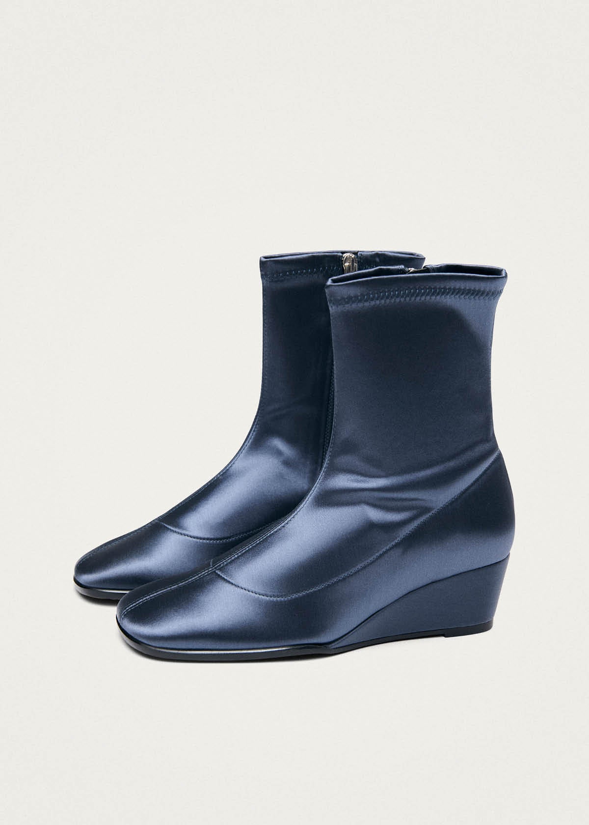 Auden Silky Gun Blue Textile Boots