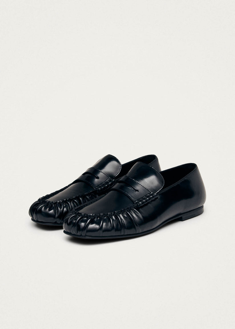 Picture of Aven Black Leather Loafers - Women's