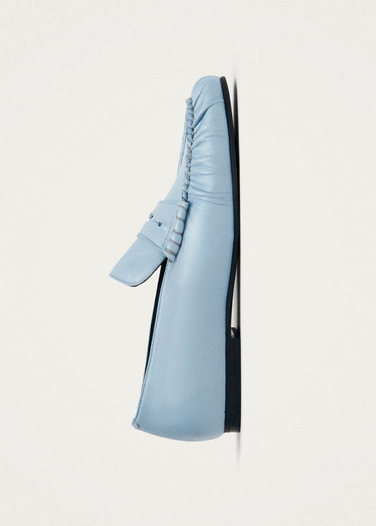 Mocassins en cuir bleu Aven-image
