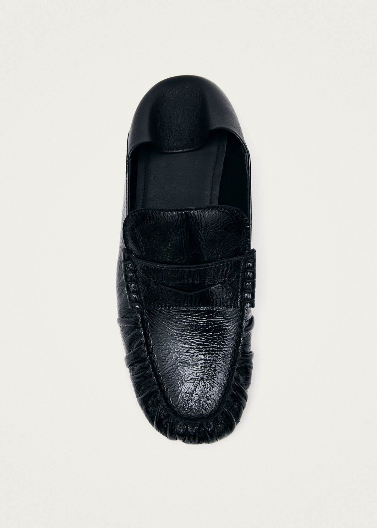 Aven Mule Patent Black Leather Loafers