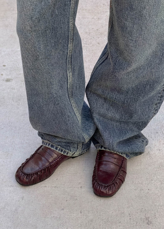 Aven Rift Burgunder-Leder Loafer-image
