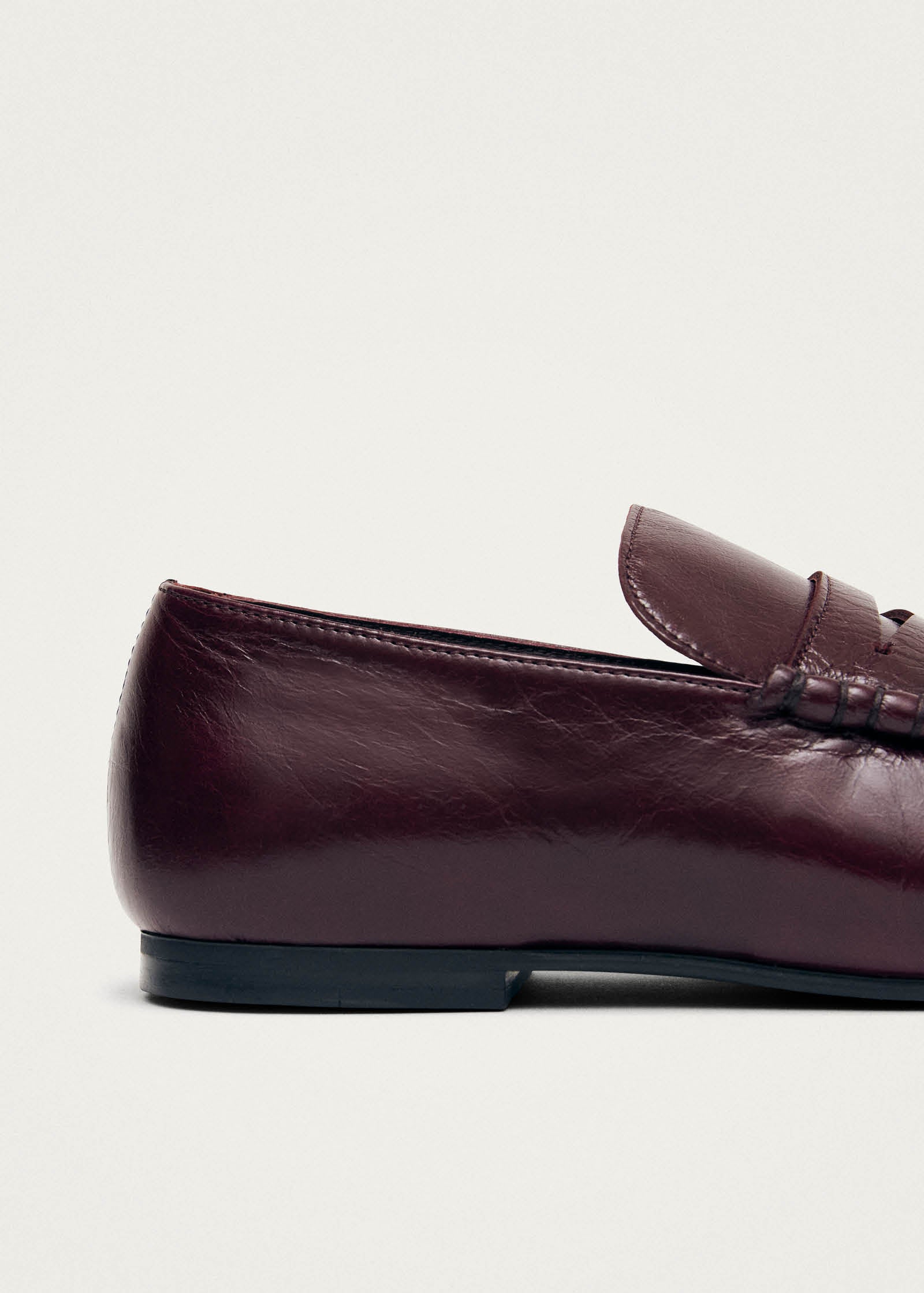 Aven Rift Burgundy Leather Loafers | ALOHAS