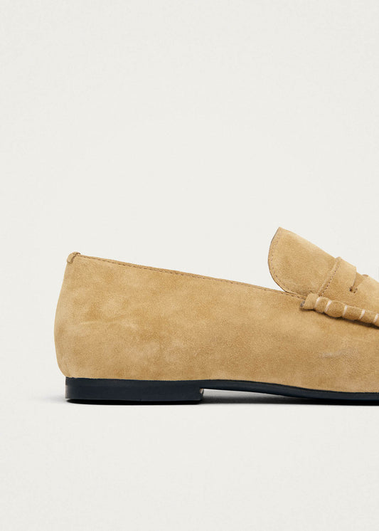 Mocassins en cuir suédé Aven Suede Sand-image
