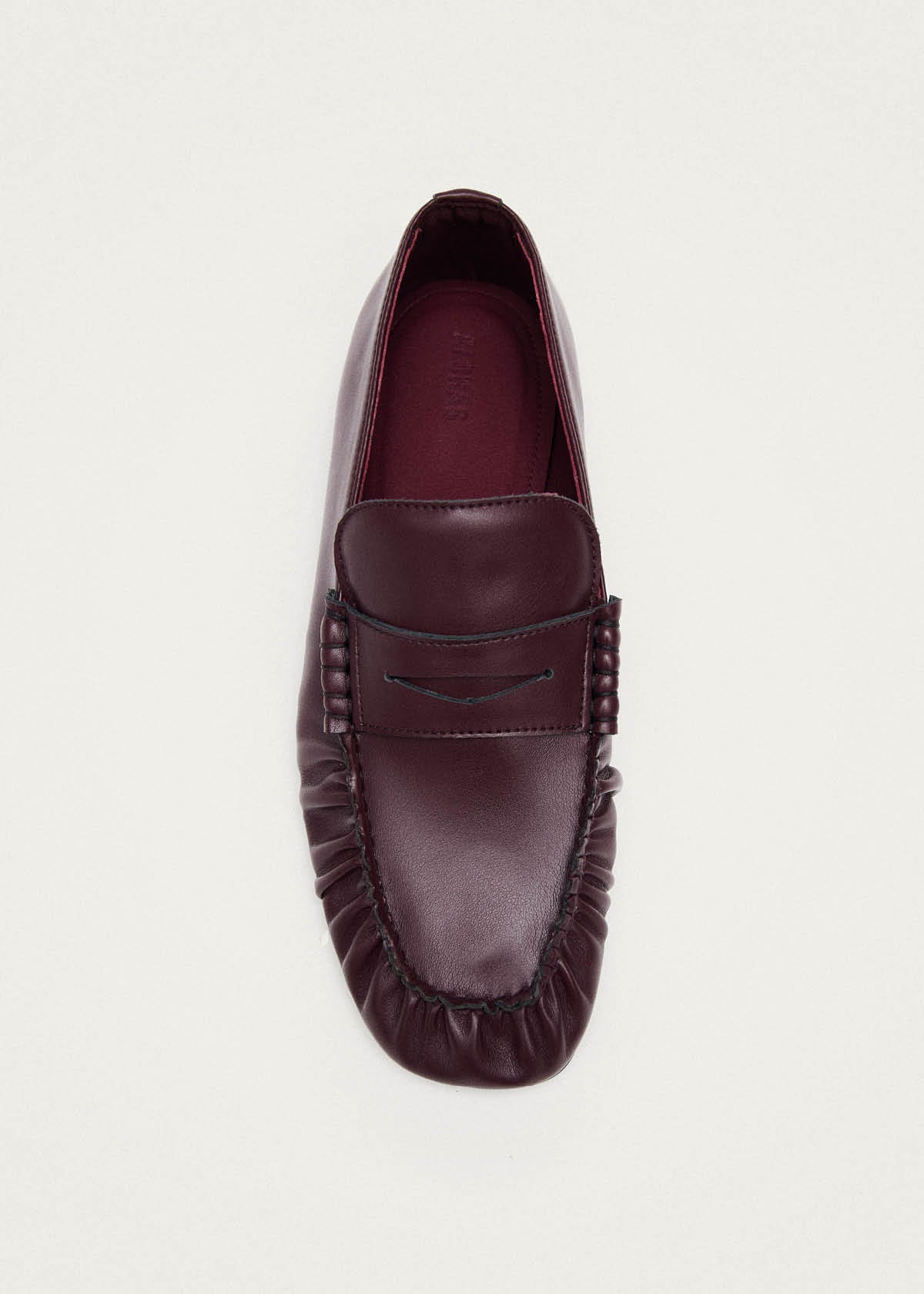 Aven Burgundy Vegan Leather Loafers