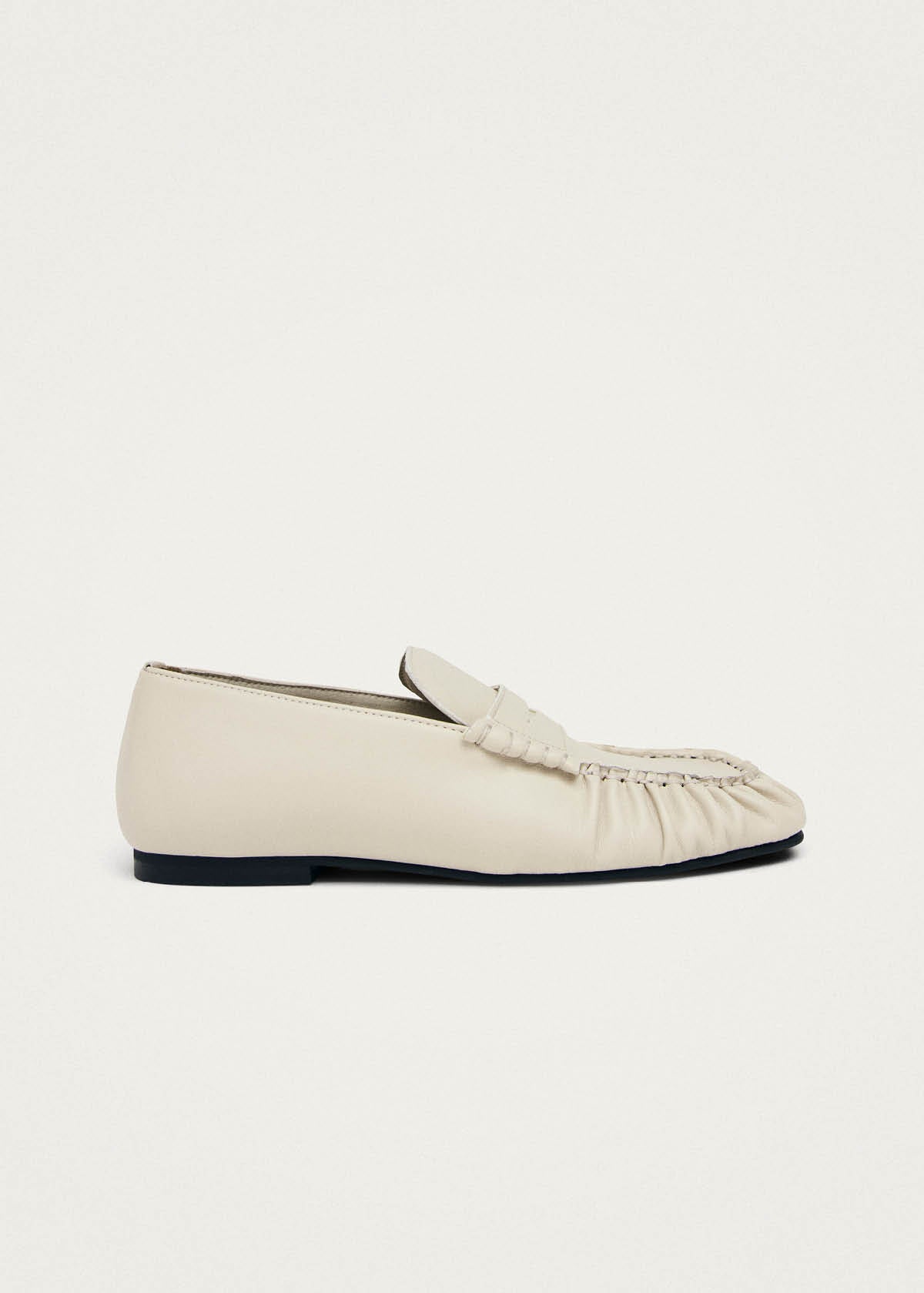 Aven Cream Vegan Leather Loafers
