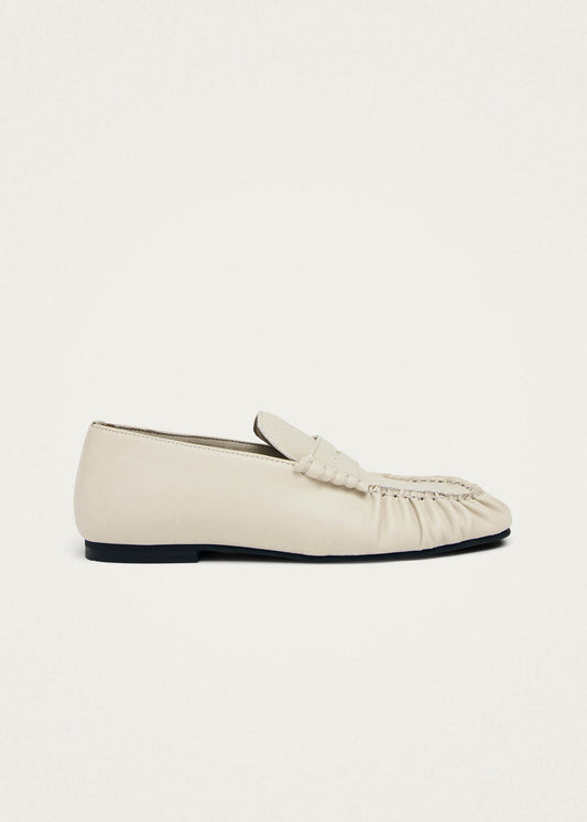 Aven Cream Vegan Leather Loafers-image