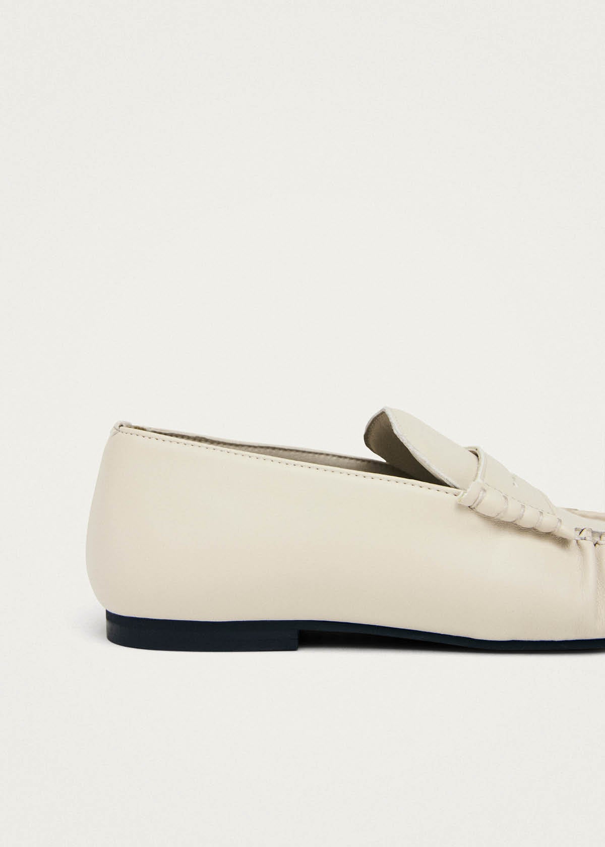 Aven Cream Vegan Leather Loafers
