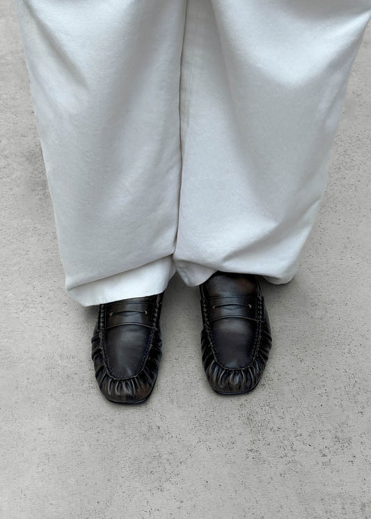 Aven Mocasines de Cuero Color Marrón con Efecto Vintage-image