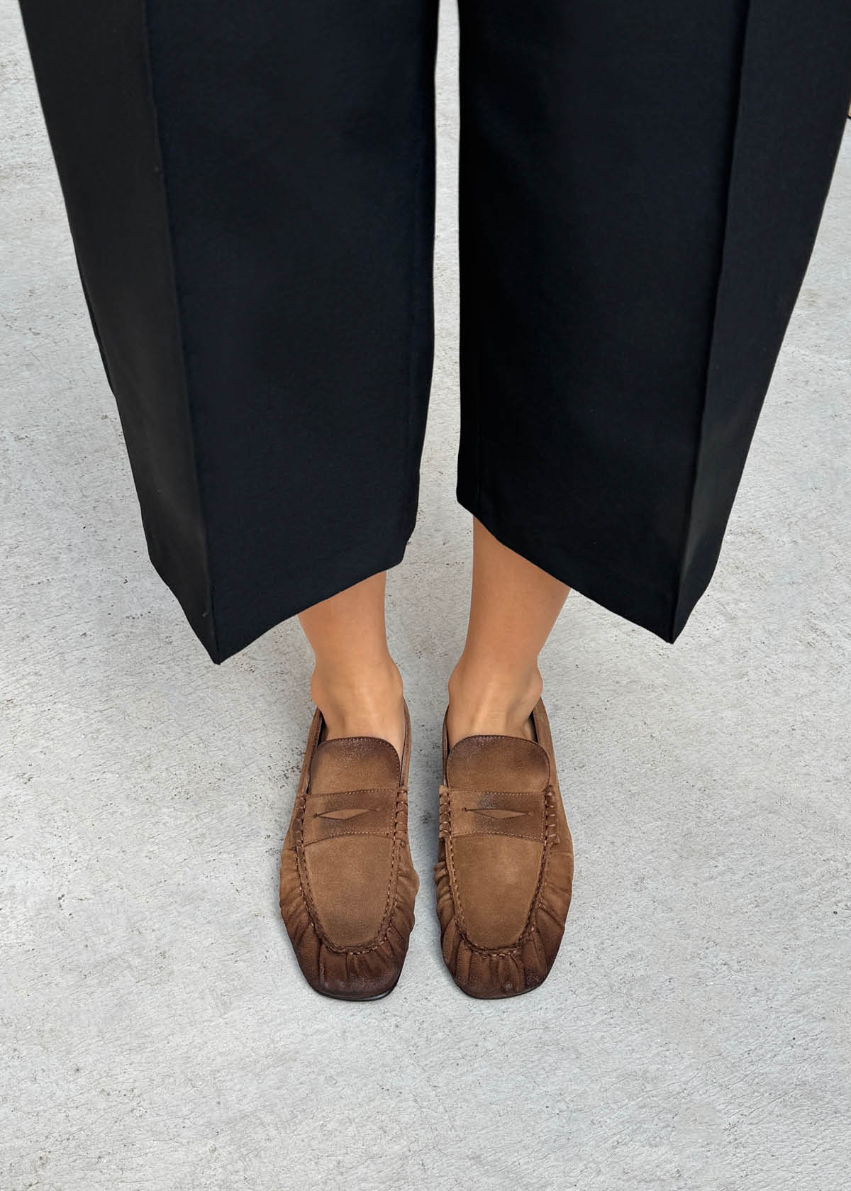 Aven Vintage Effect Suede Brown | ALOHAS