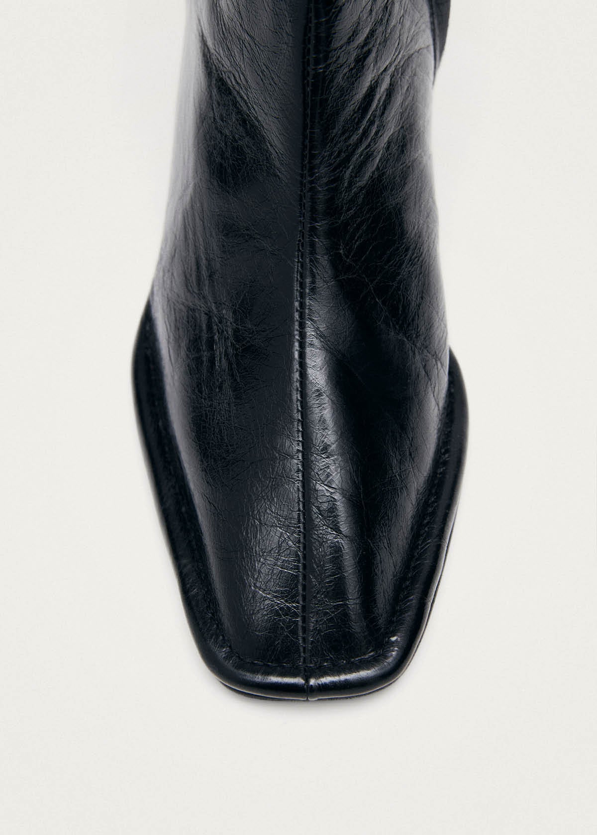 Berlin Rift Black Leather Ankle Boots