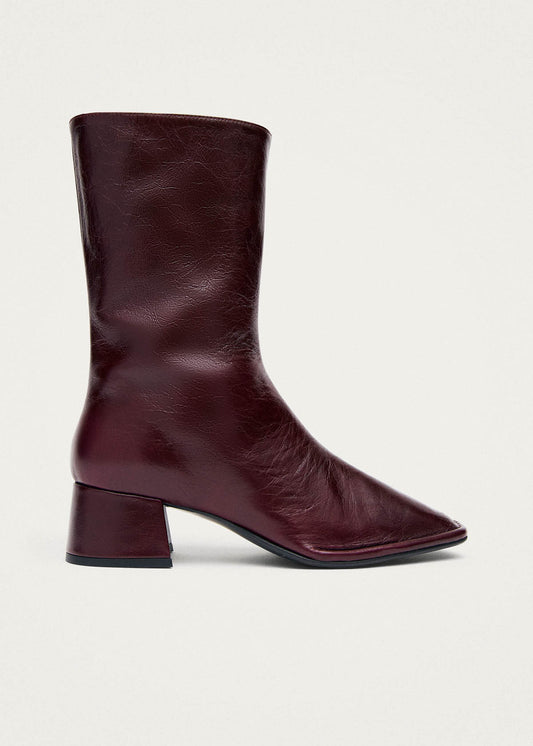 Berlin Rift Burgundy Leather Ankle Boots-image