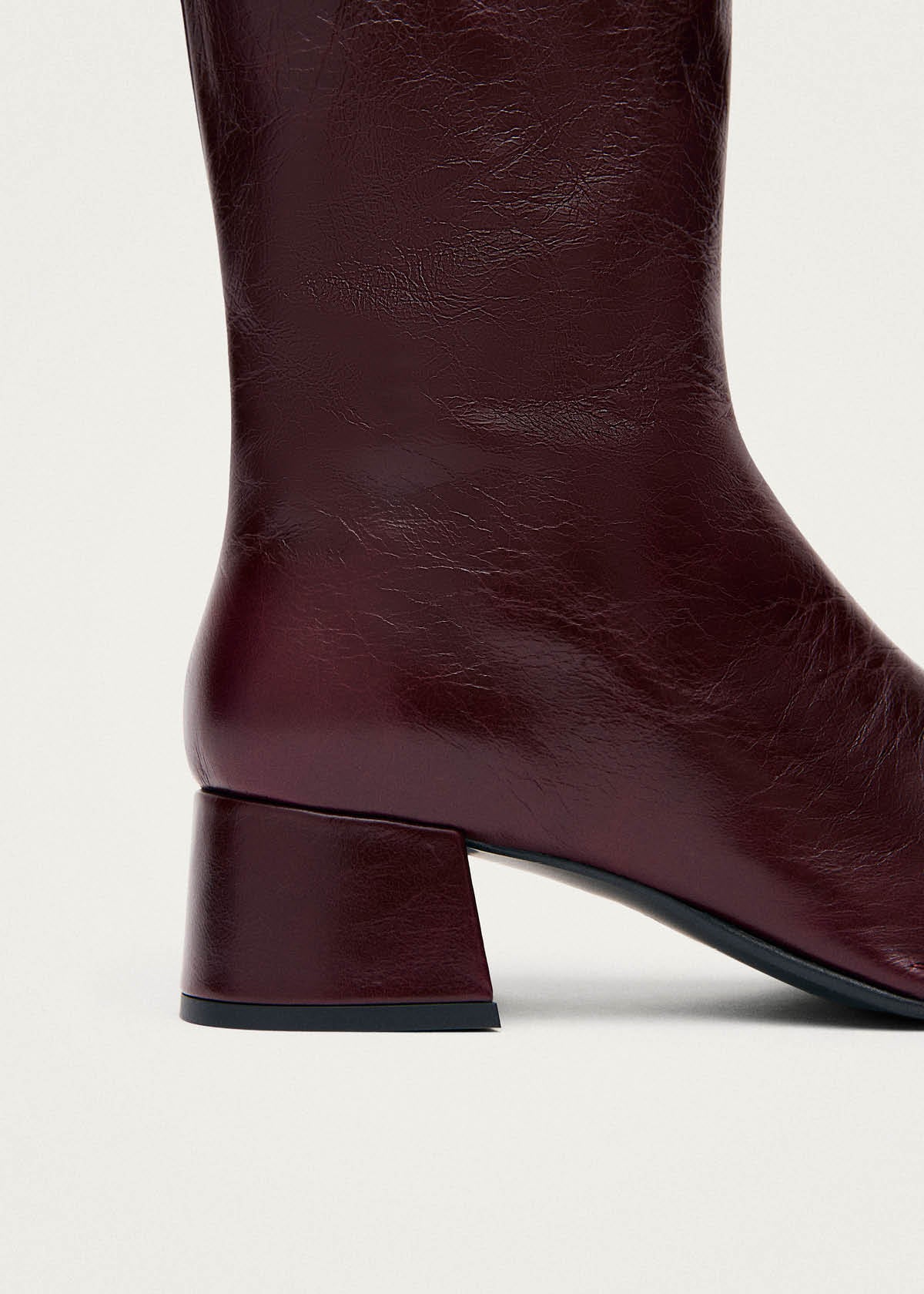 Berlin Rift Burgundy Leather Ankle Boots