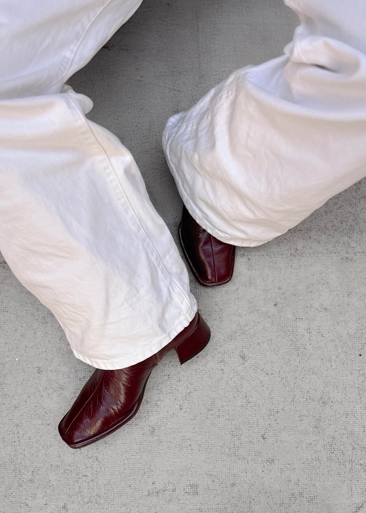 Berlin Rift Burgundy Leather Ankle Boots