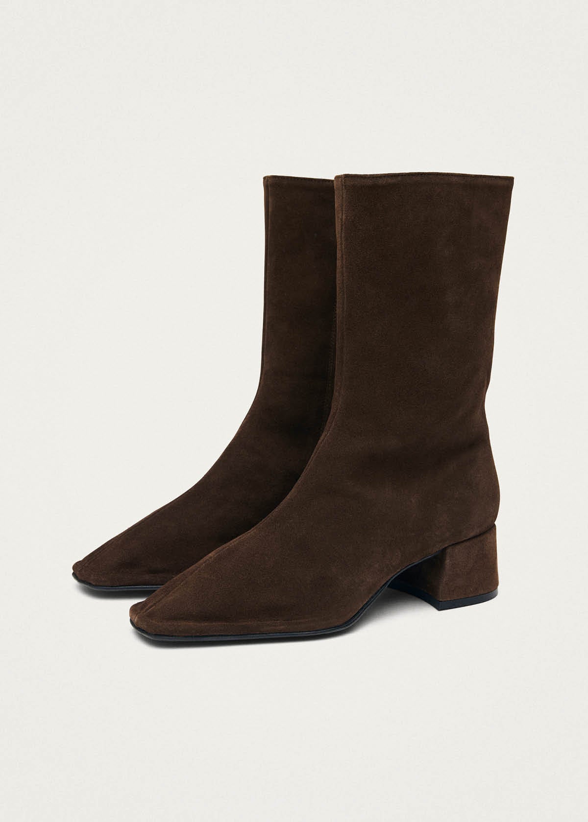 Berlin Suede Brown Leather Ankle Boots