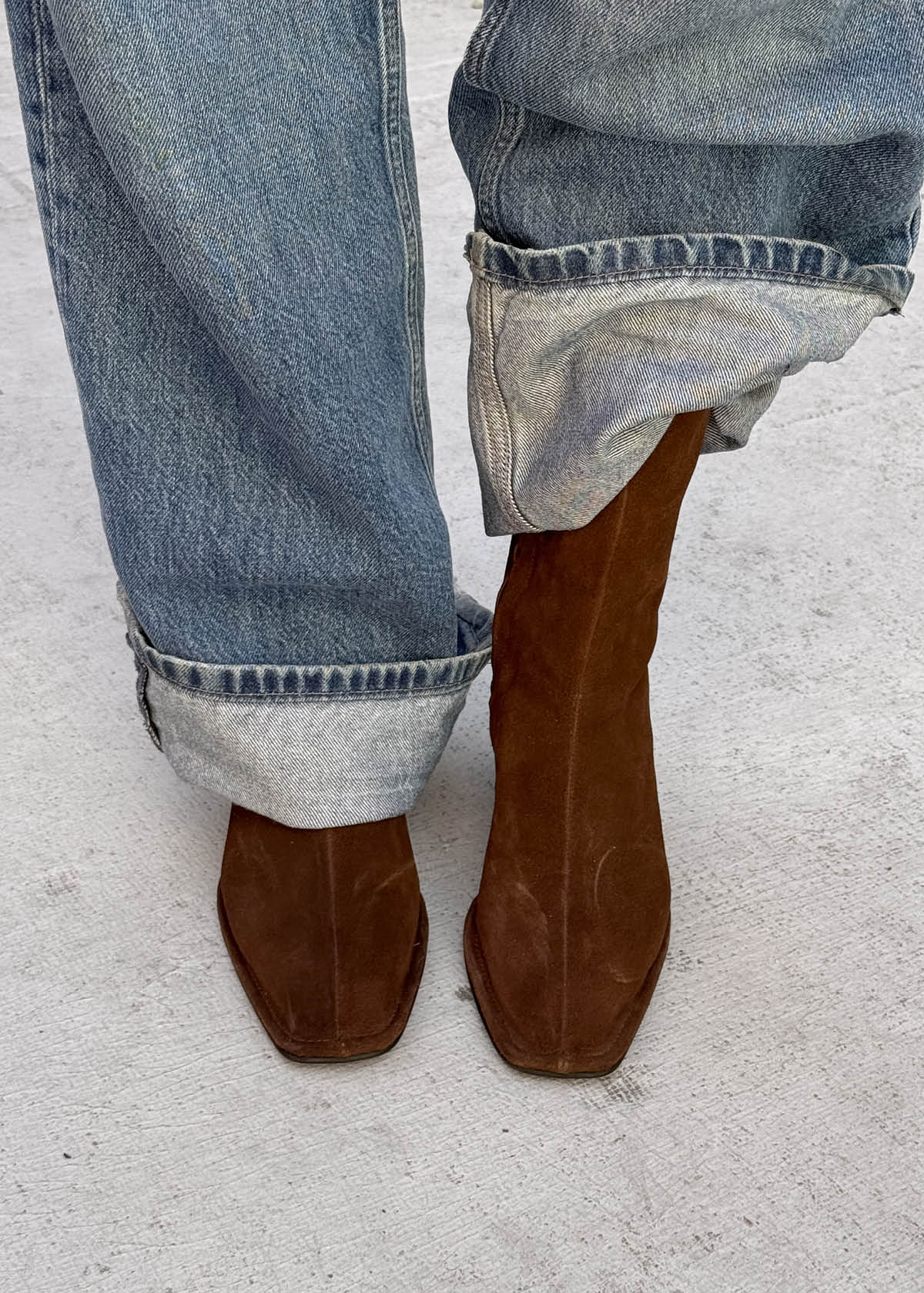 Berlin Suede Brown Leather Ankle Boots