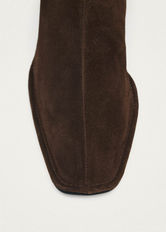 Berlin Suede Brown Leather Ankle Boots-image