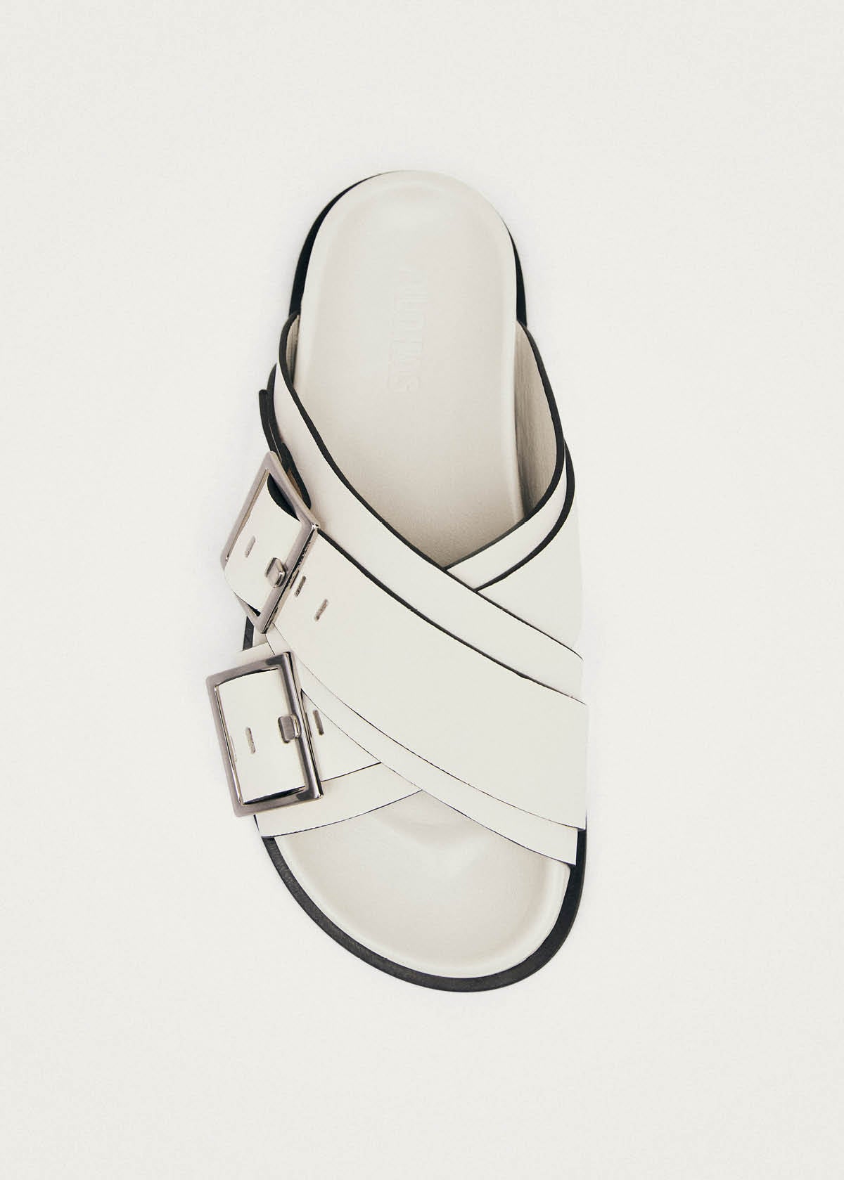 Caliza Creme-Leder Sandalen