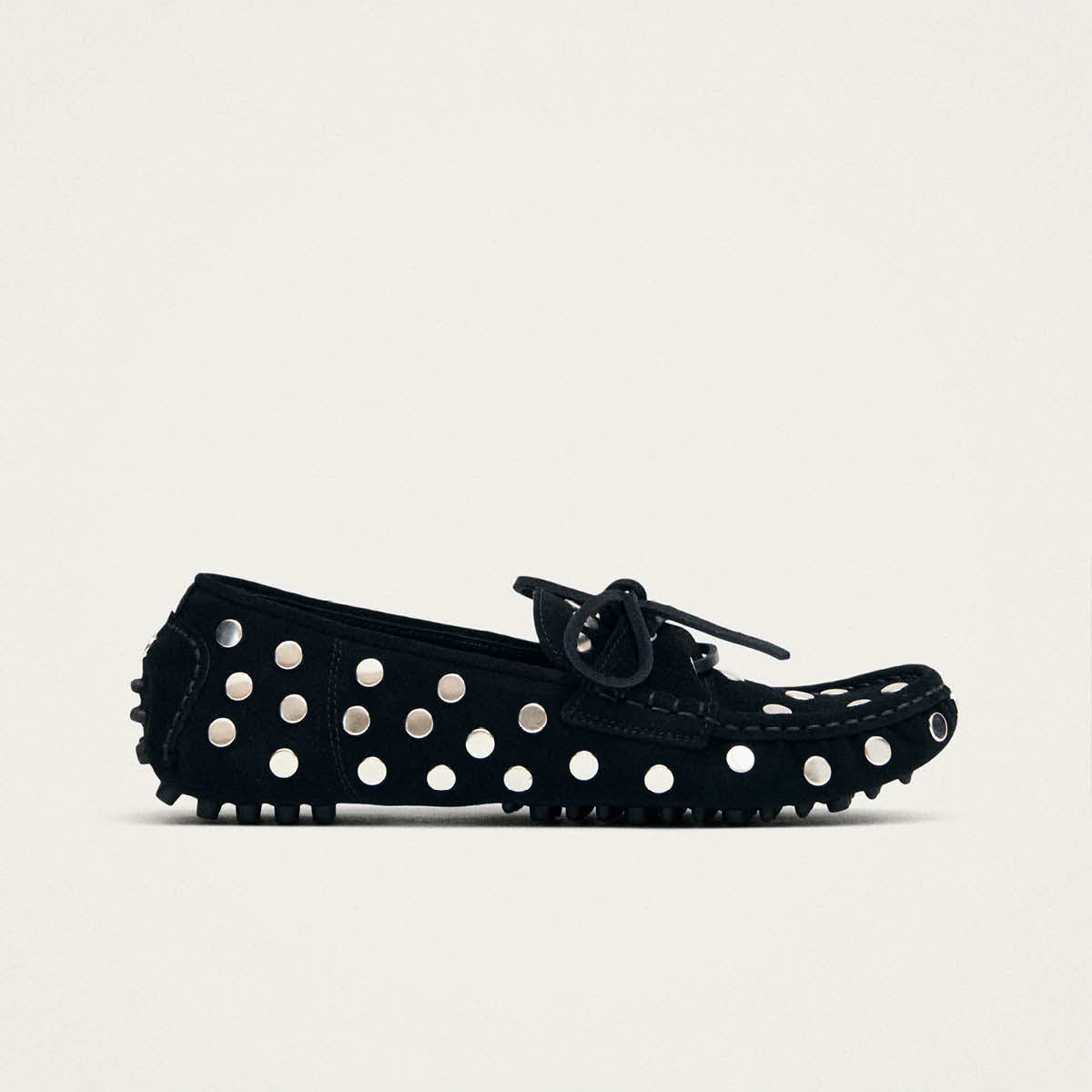 Mocassins en cuir noir Calum Suede