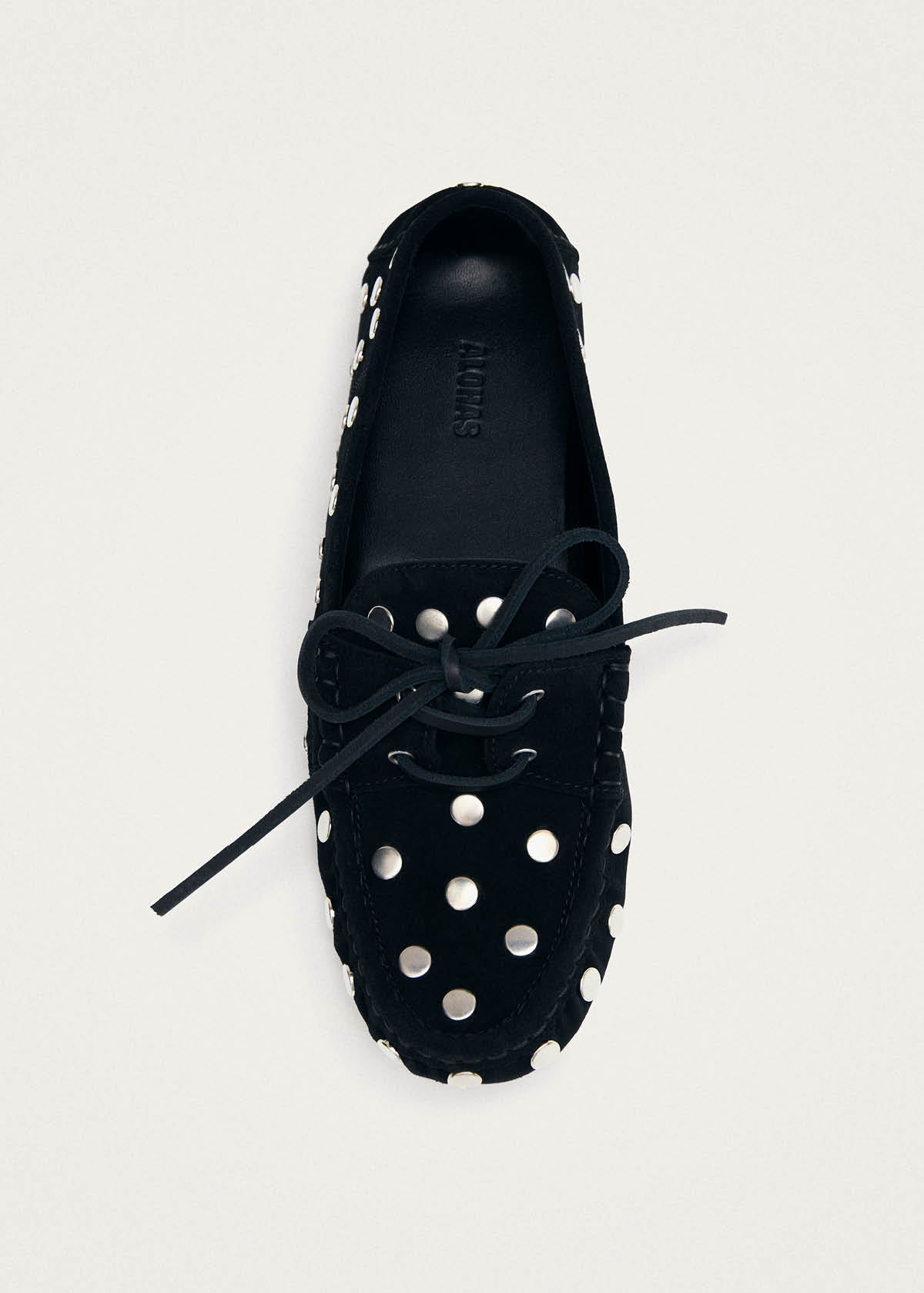 Mocassins en cuir noir Calum Suede