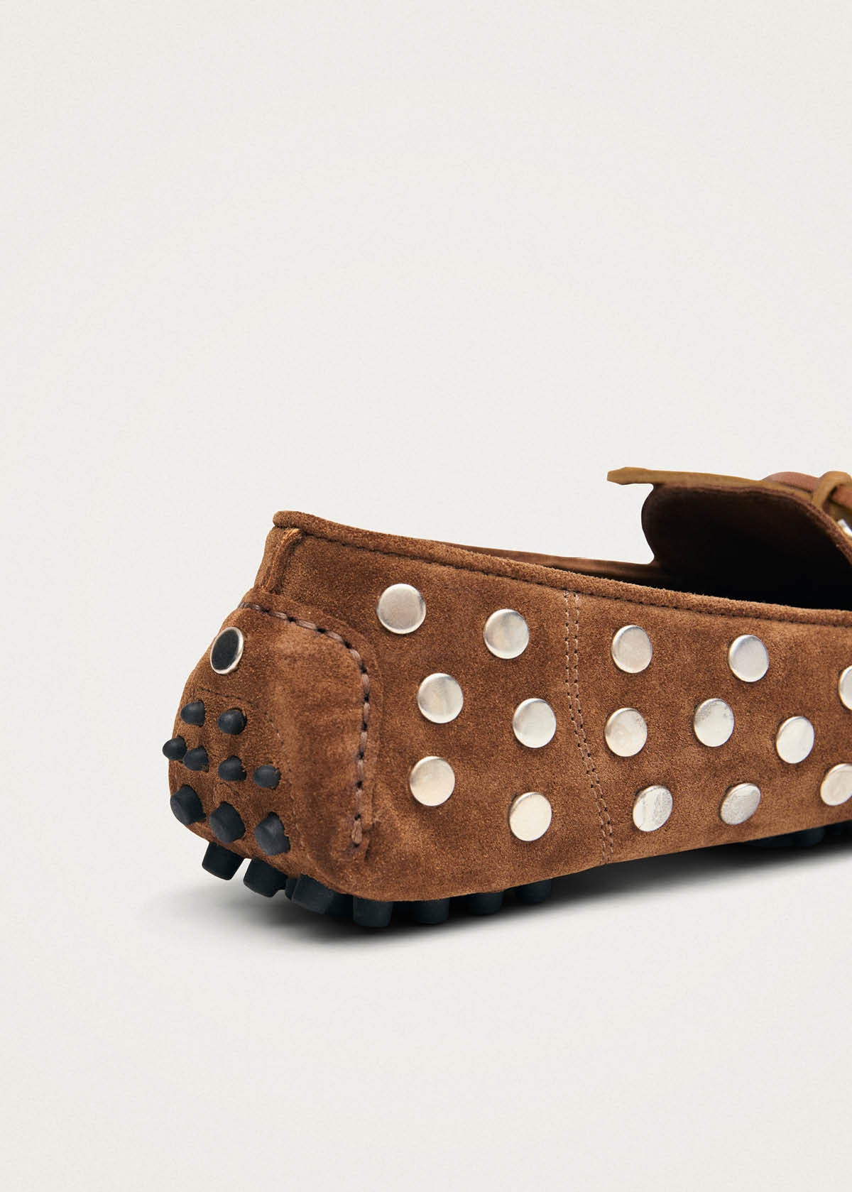 Mocassins en cuir de veau velours cognac Calum