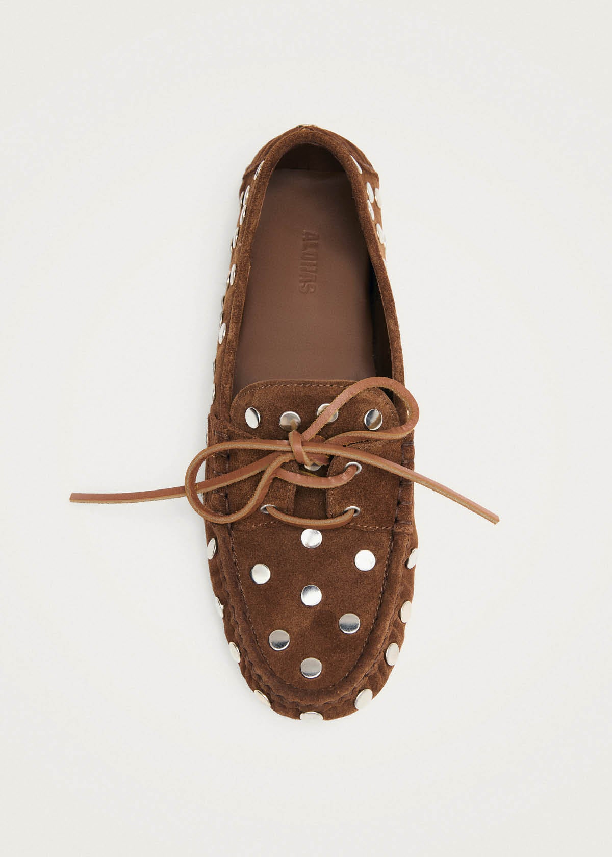 Mocassins en cuir de veau velours cognac Calum