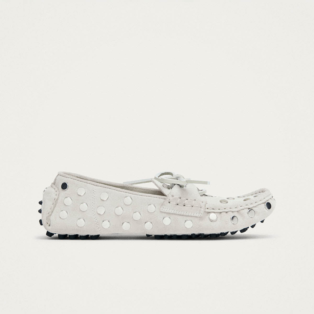 Mocassins en cuir crème suédé Calum