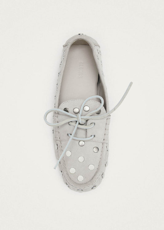 Mocassins en cuir crème suédé Calum-image
