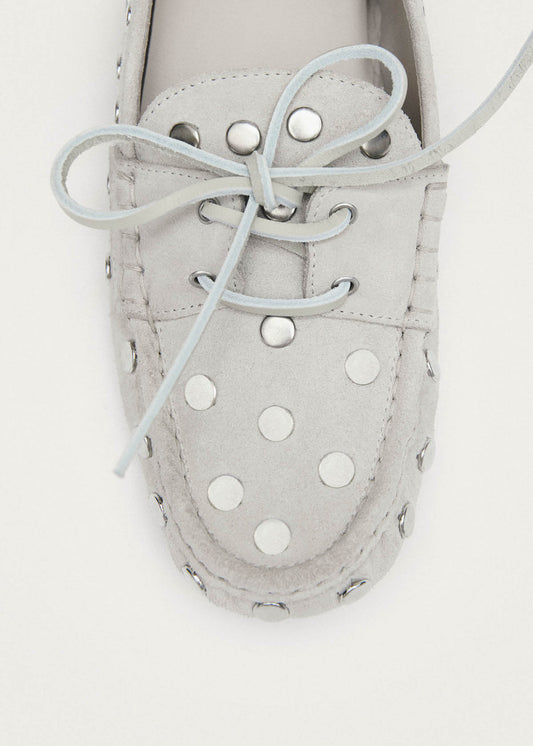 Mocassins en cuir crème suédé Calum-image