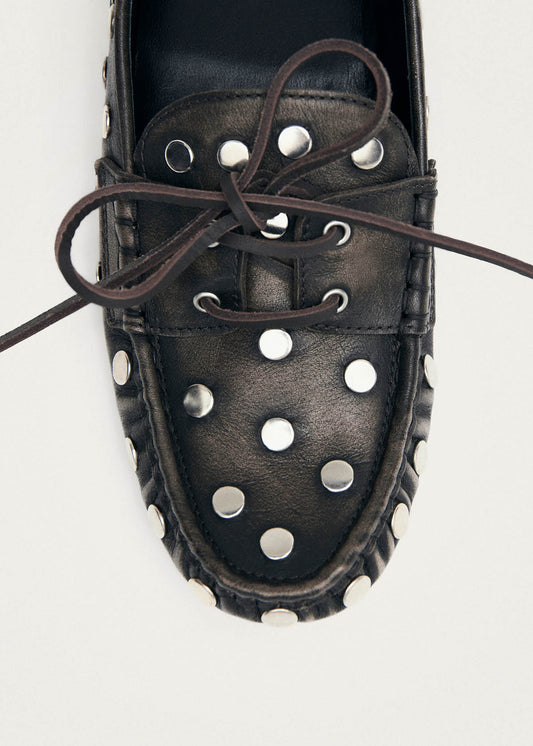 Mocassins en cuir marron effet vintage Calum-image
