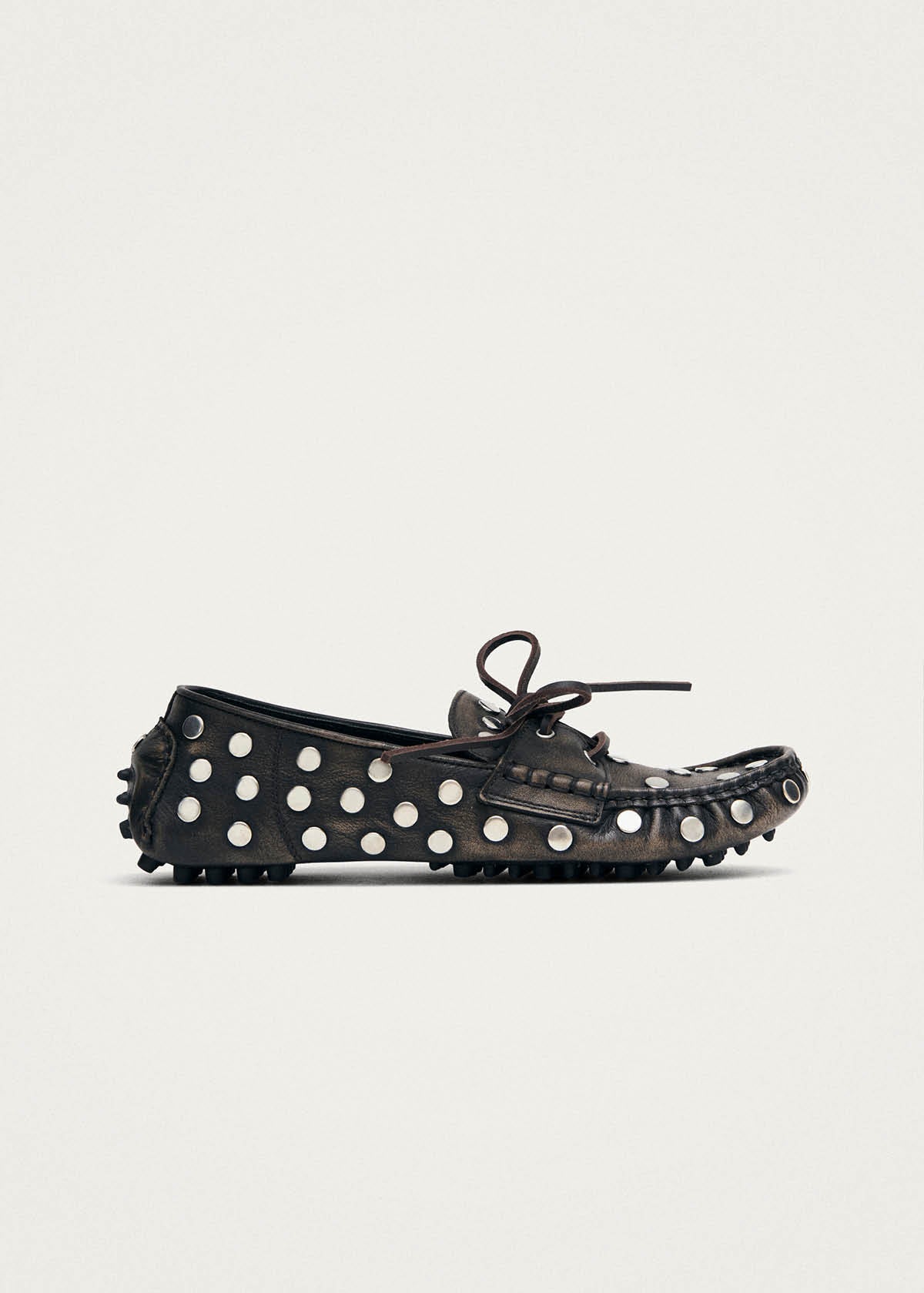 Mocassins en cuir marron effet vintage Calum