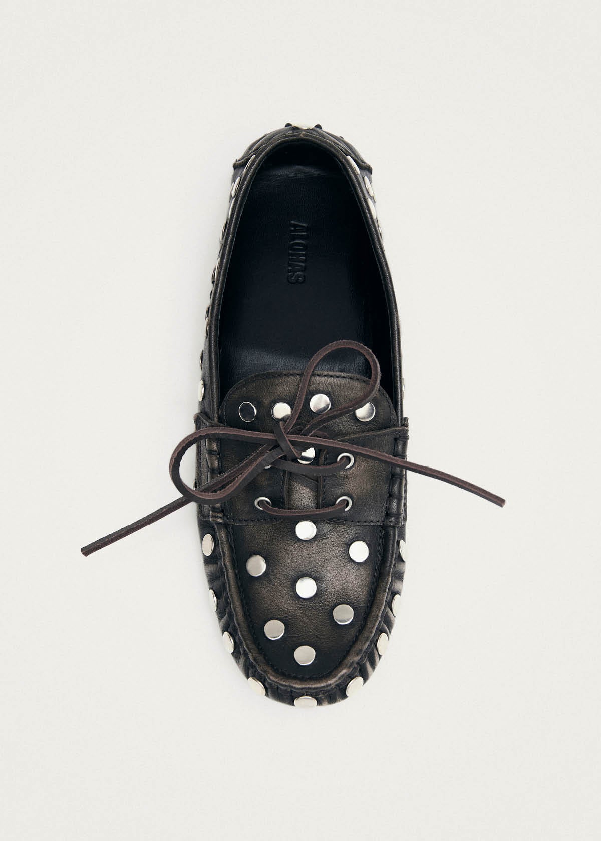 Mocassins en cuir marron effet vintage Calum