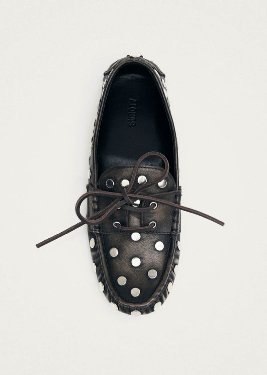 Mocassins en cuir marron effet vintage Calum-image