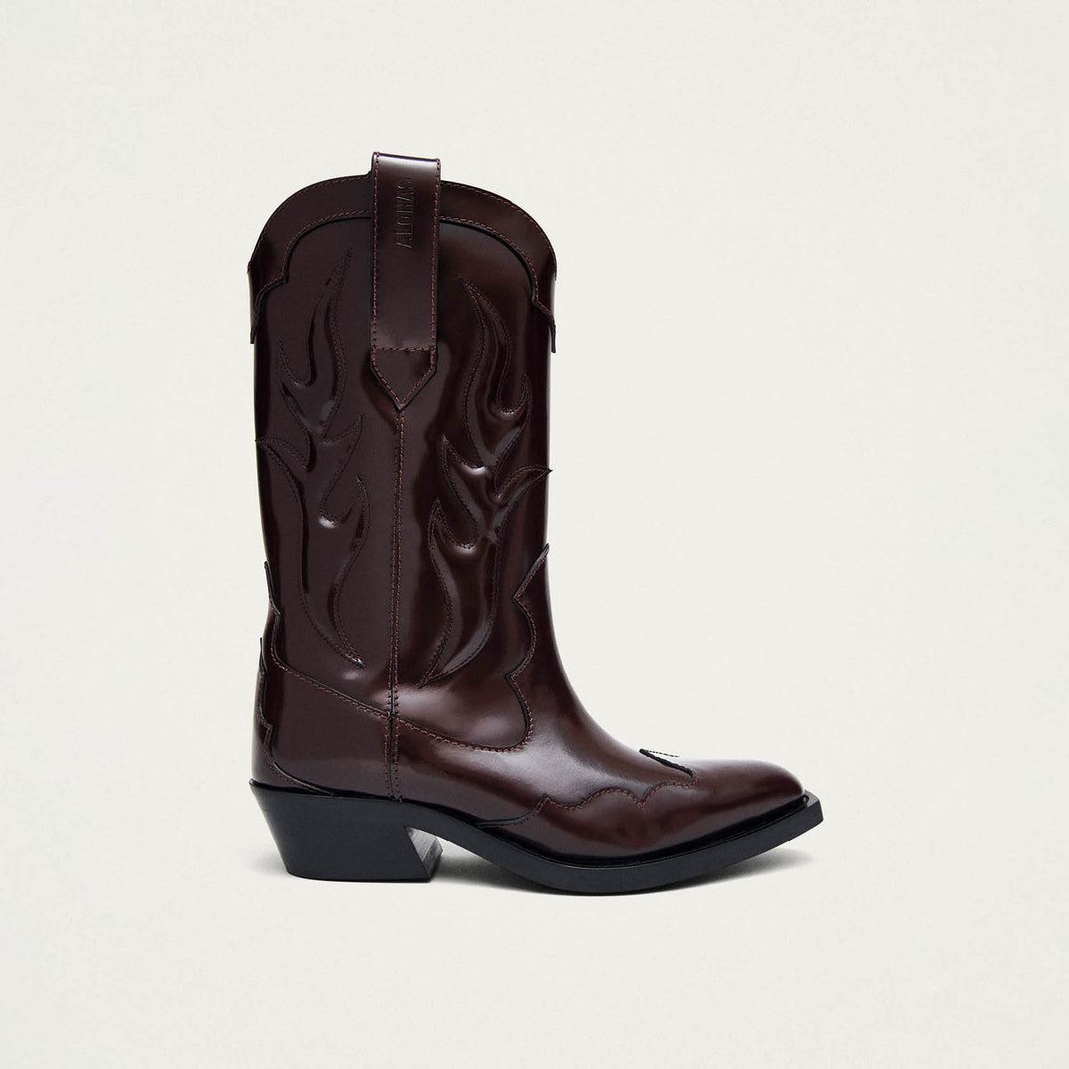 Calyx Burgundy Leather Boots