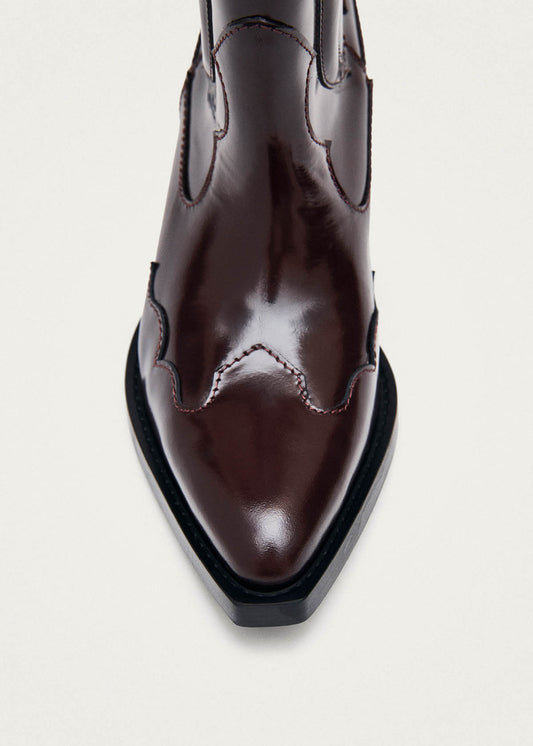 Calyx Burgundy Leather Boots-image