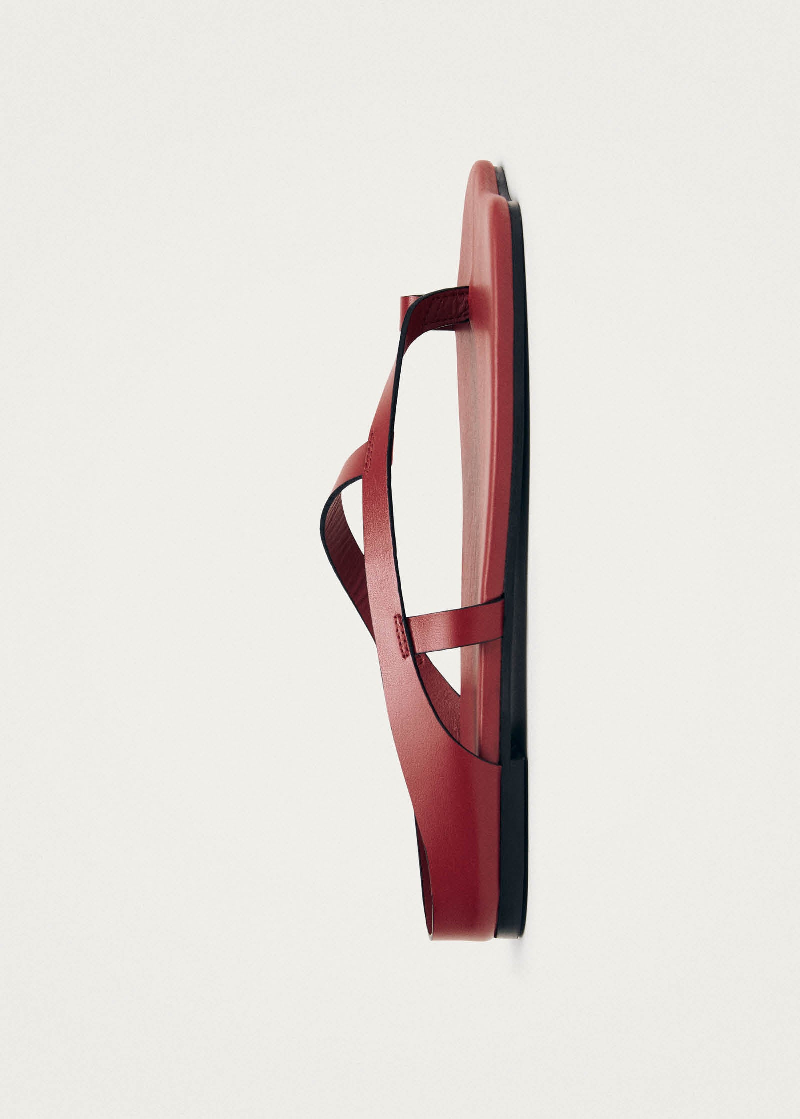 Dawn Red Leather Sandals