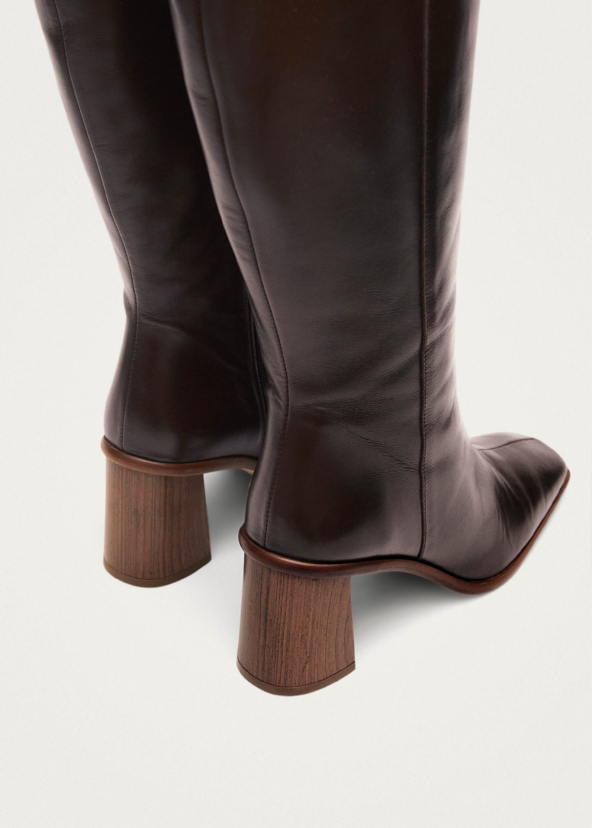 East Coffee Brown Leather Boots | ALOHAS East Coffee Brown Leather Boots | ALOHAS