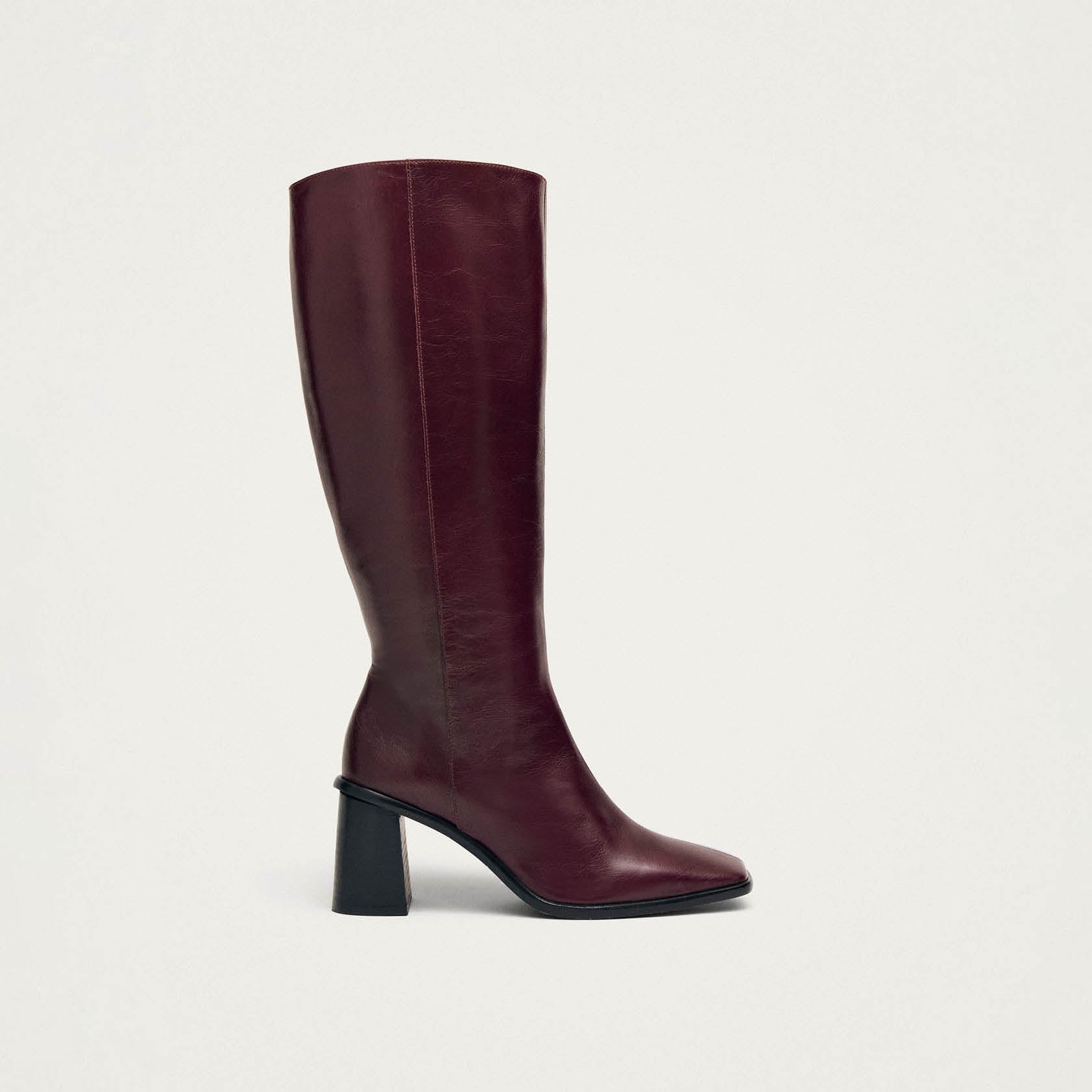 East Rift Burgundy Leather Boots | ALOHAS