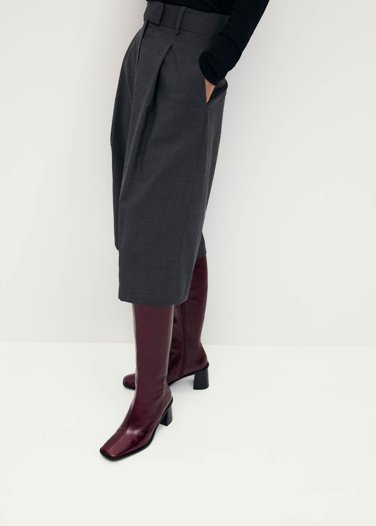 East Rift Botas de Cuero Burdeos