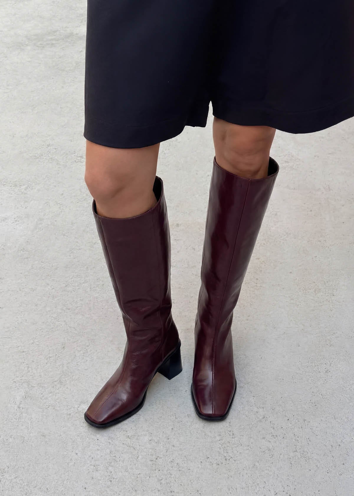 East Rift Burgundy Leather Boots | ALOHAS