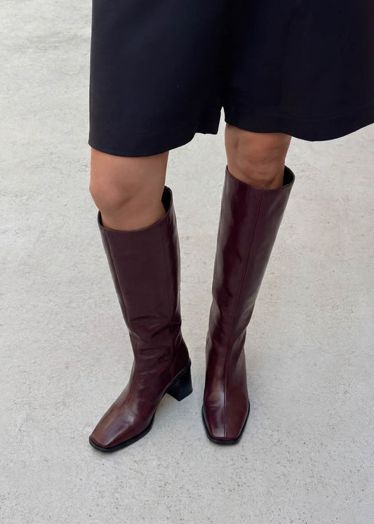 East Rift Burgundy Leather Boots-image