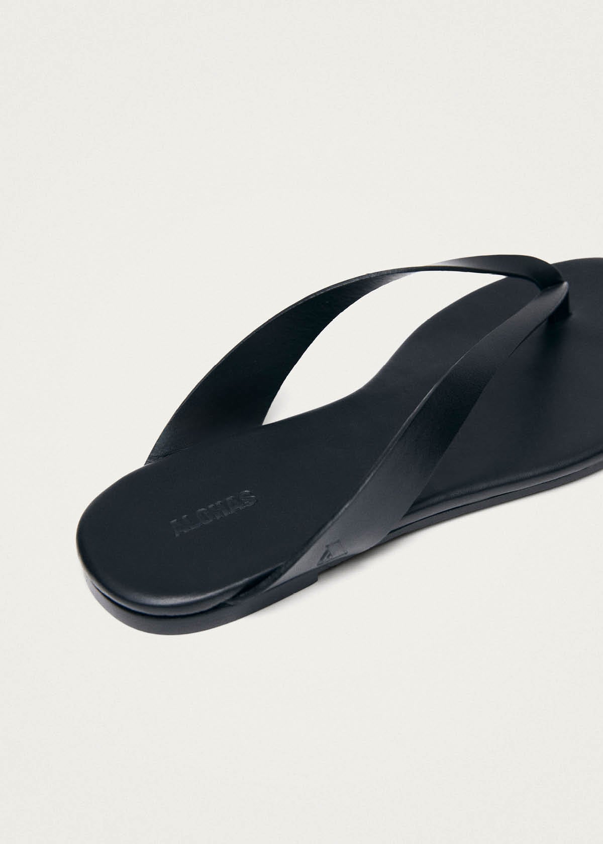 Echo Schwarze Leder Sandalen