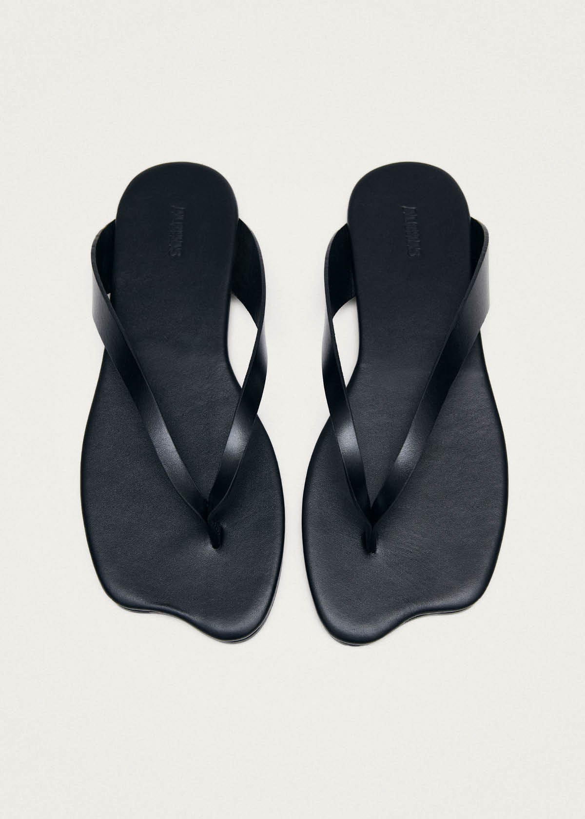 Echo Schwarze Leder Sandalen