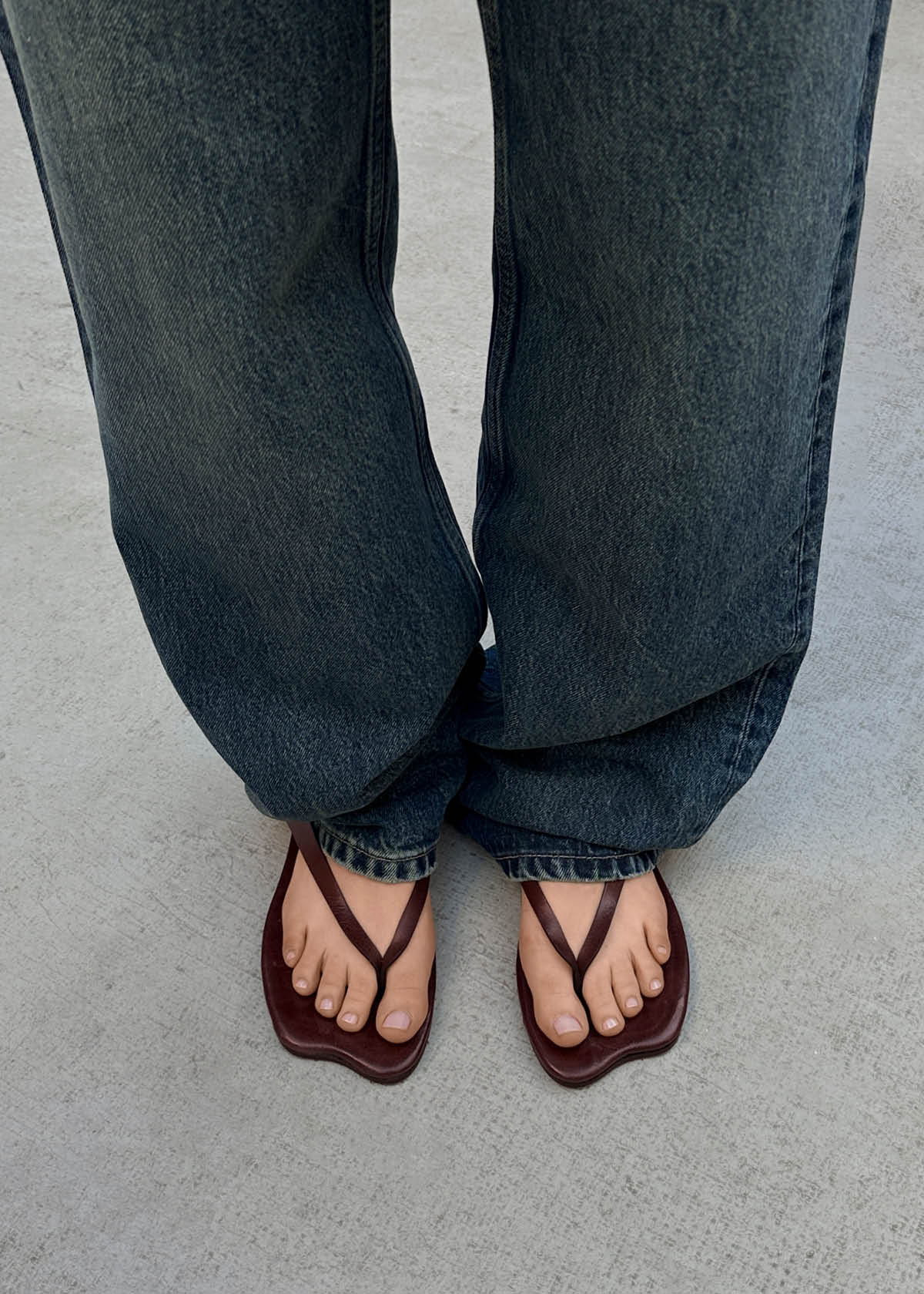 Echo Rift braune Leder Sandalen