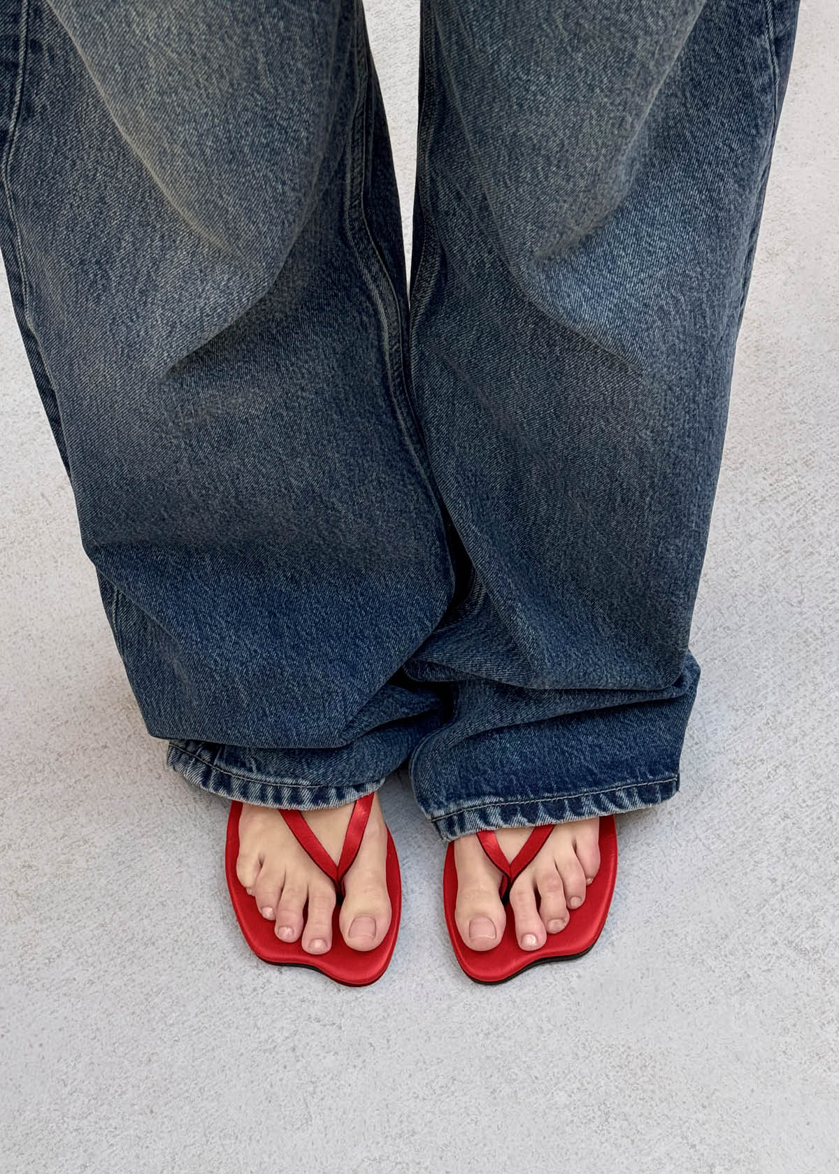 Echo Rift Sandali in Pelle Rossa