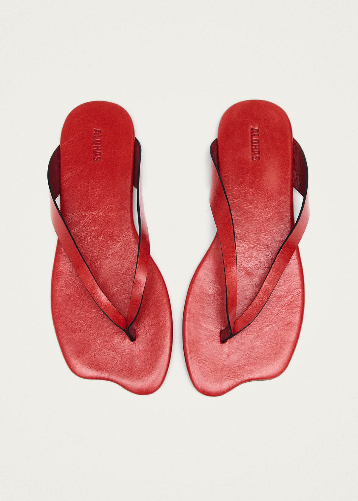 Echo Rift Sandali in Pelle Rossa